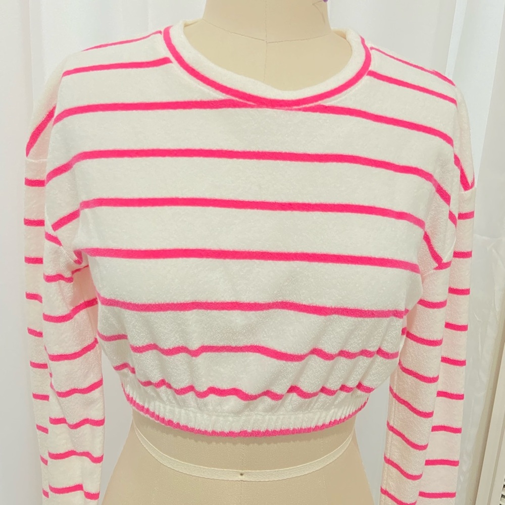 Beach Riot Crooped Maxine Terry Sweatshirt